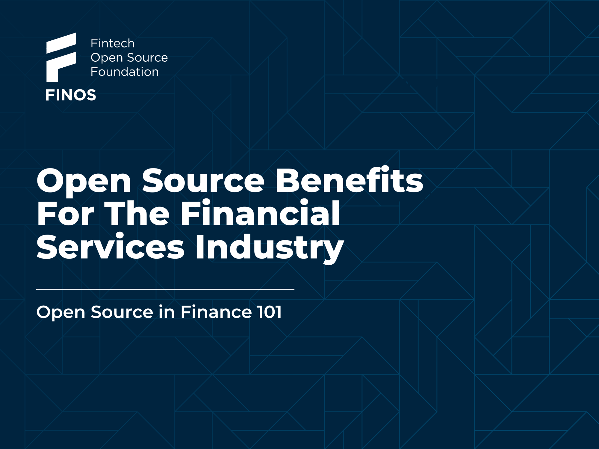 Open Source Benefits For The Financial Services Industry