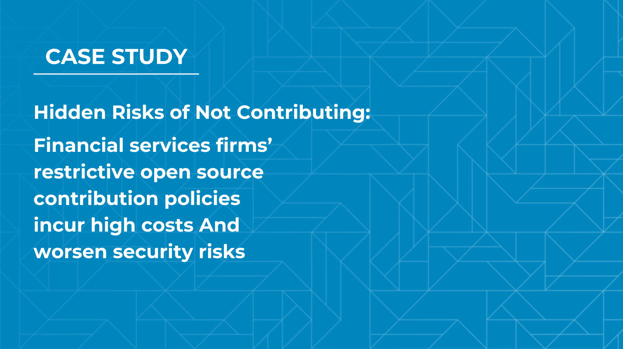 Hidden Risks of Not Contributing Case Study