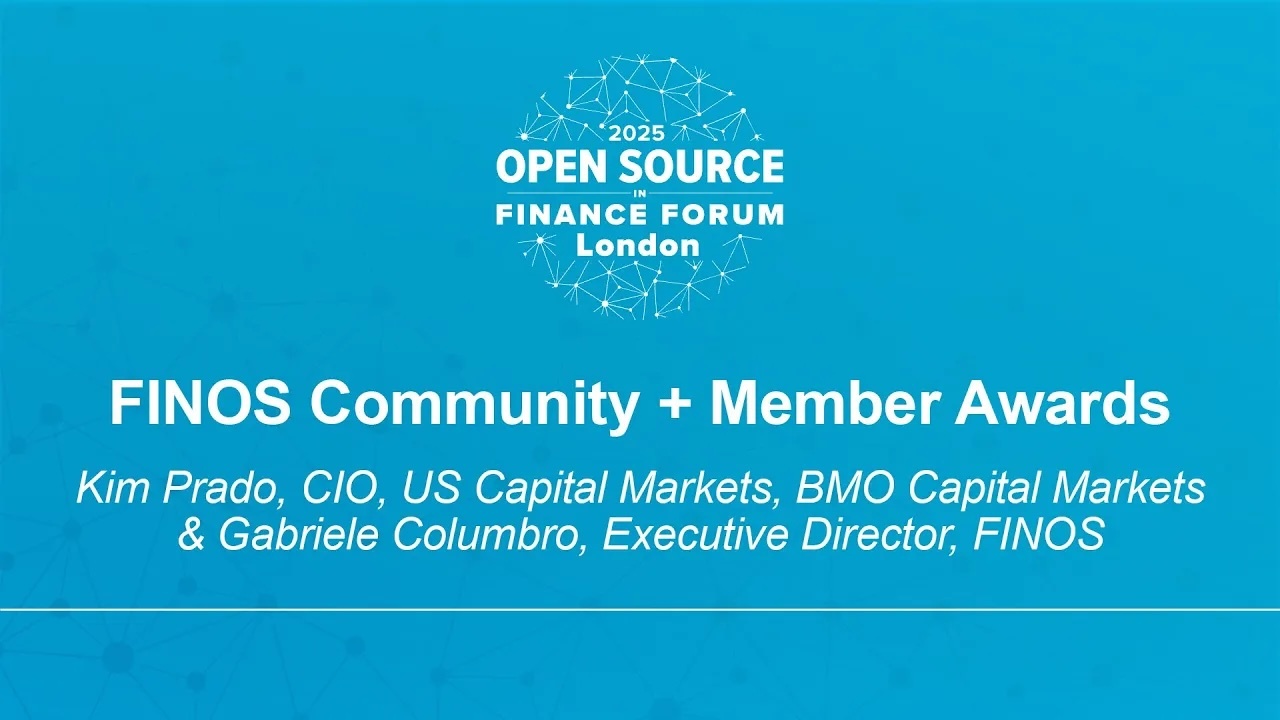 FINOS Community + Member Awards - Kim Prado & Gabriele Columbro