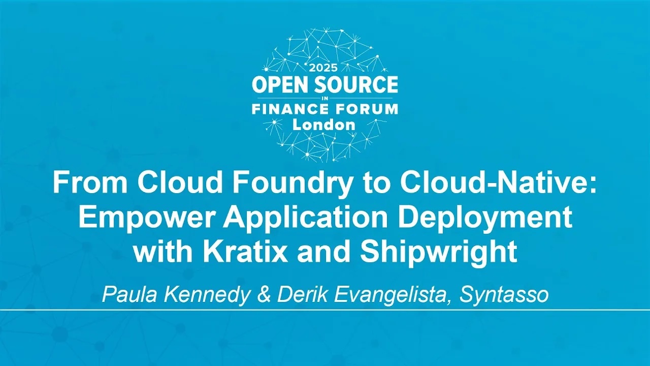 From Cloud Foundry to Cloud-Native: Empower Application Deploym... Paula Kennedy & Derik Evangelista