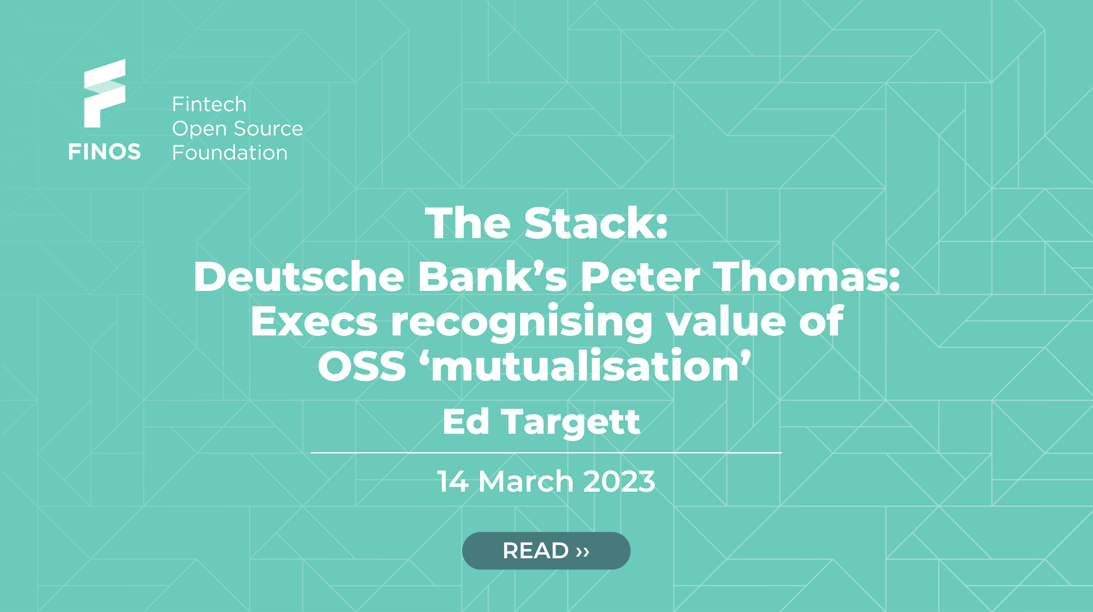 The Stack: Deutsche Bank's Peter Thomas: Execs recognising value of OSS 'mutualisation'