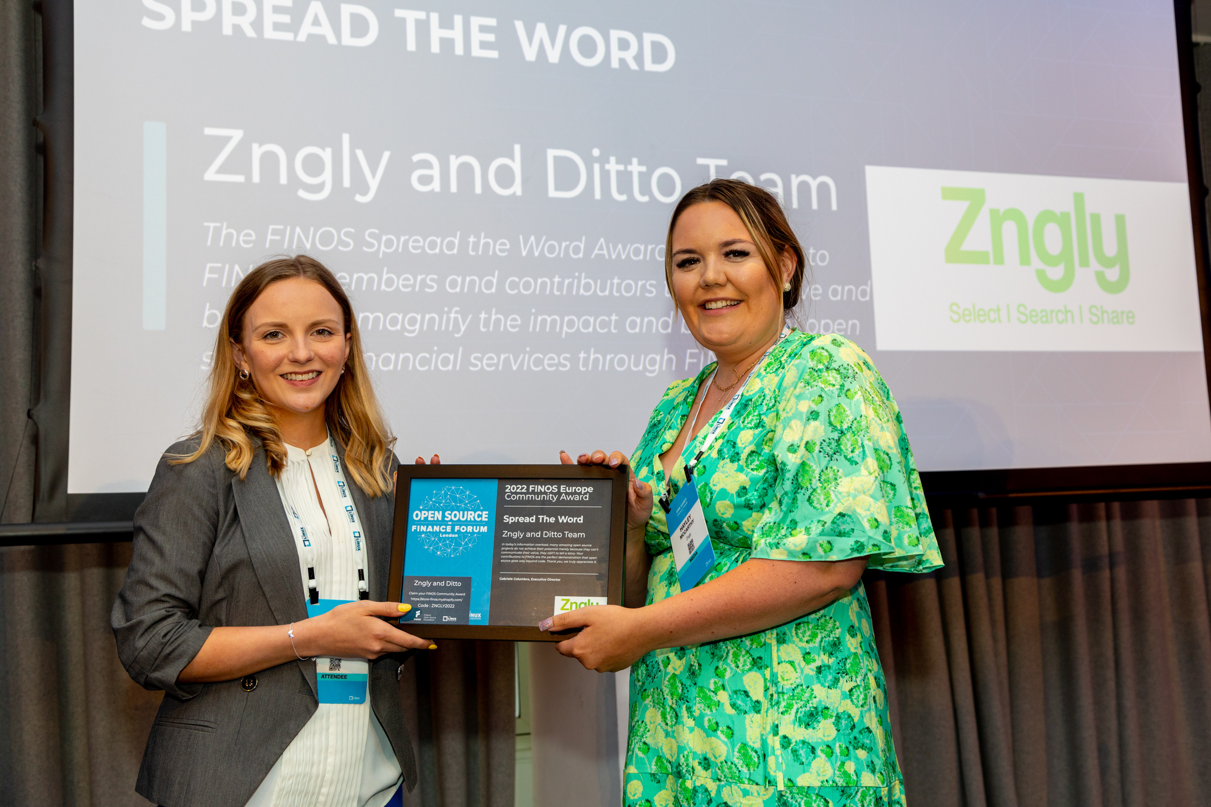 2022 FINOS Europe Community Award – Spread the Word