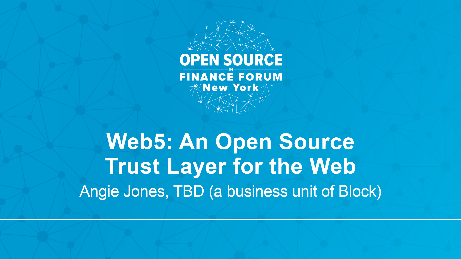 Web5: An Open Source Trust Layer for the Web - Angie Jones, TBD (a business unit of Block)