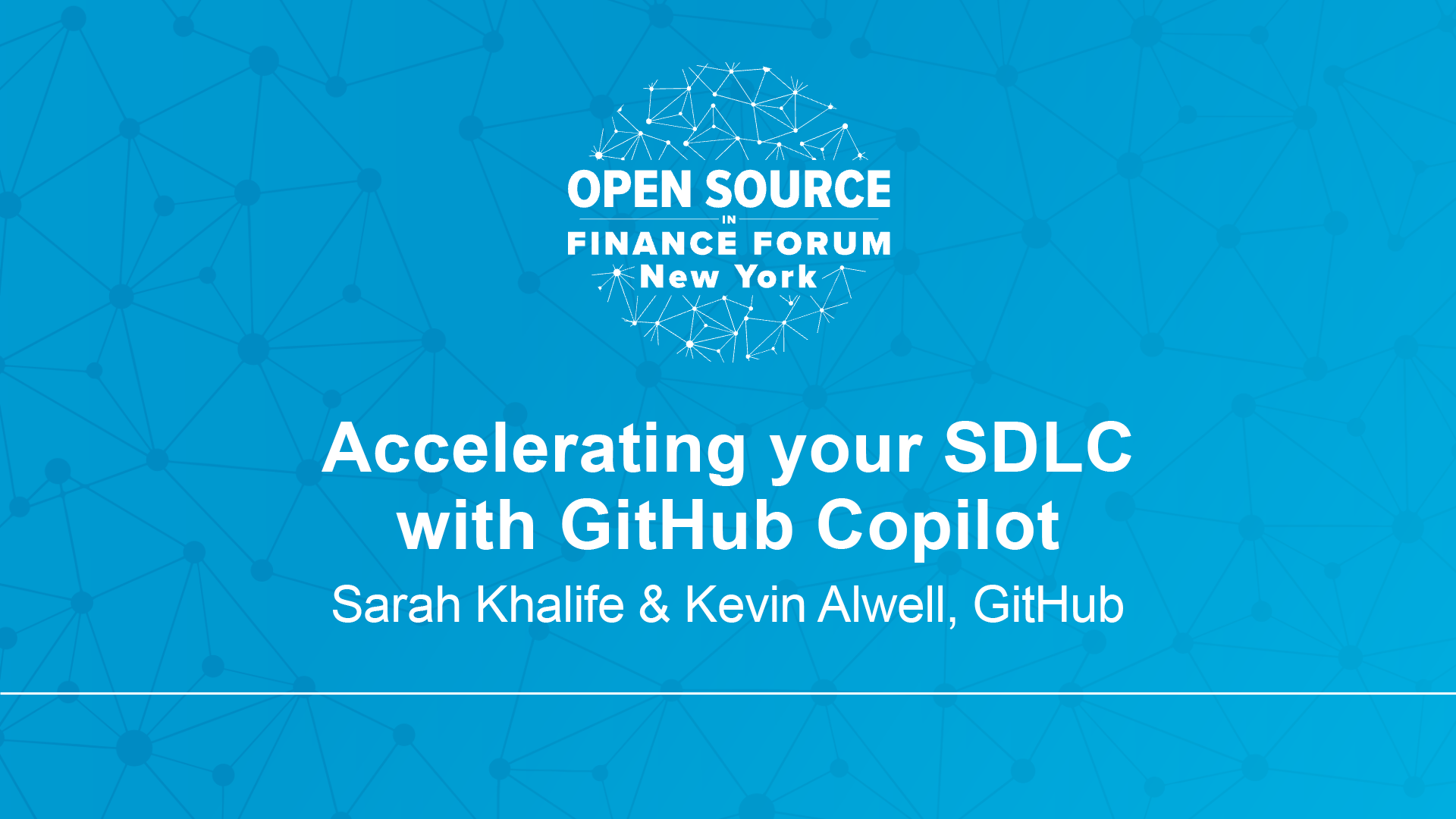 Accelerating your SDLC with GitHub Copilot - Sarah Khalife & Kevin Alwell, GitHub
