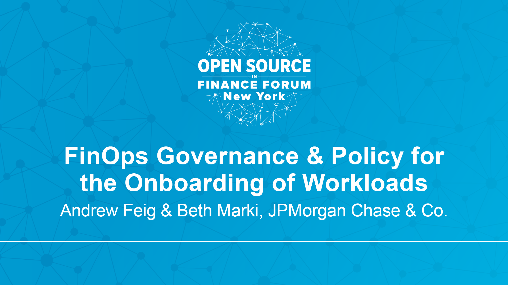 FinOps Governance & Policy for the Onboarding of Workloads - Andrew Feig & Beth Marki
