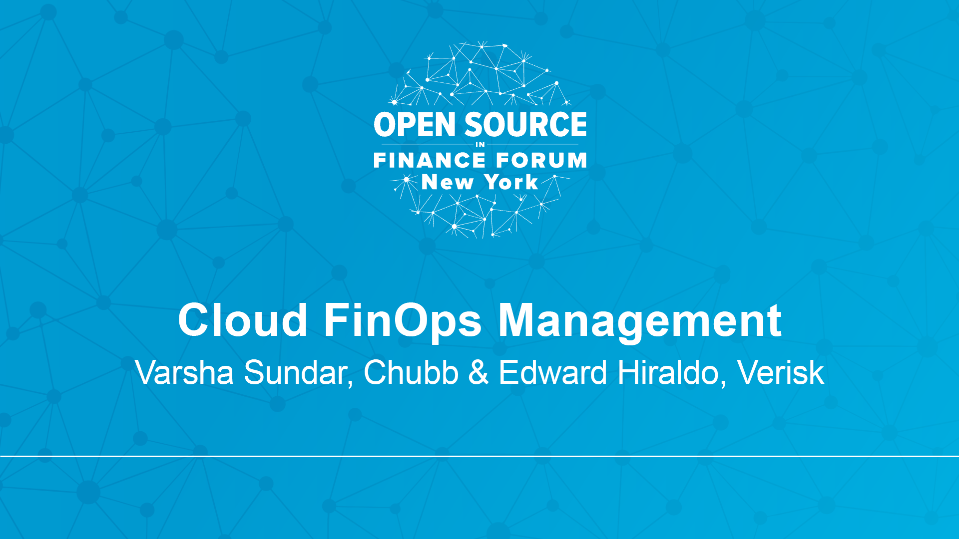 Cloud FinOps Management - Varsha Sundar, Chubb & Edward Hiraldo, Verisk