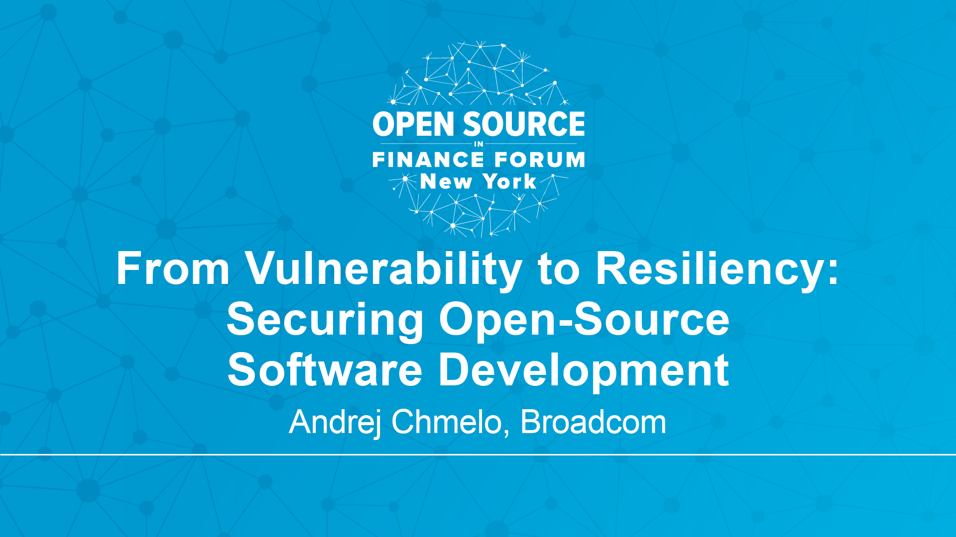 From Vulnerability to Resiliency: Securing Open-Source Software Development - Andrej Chmelo
