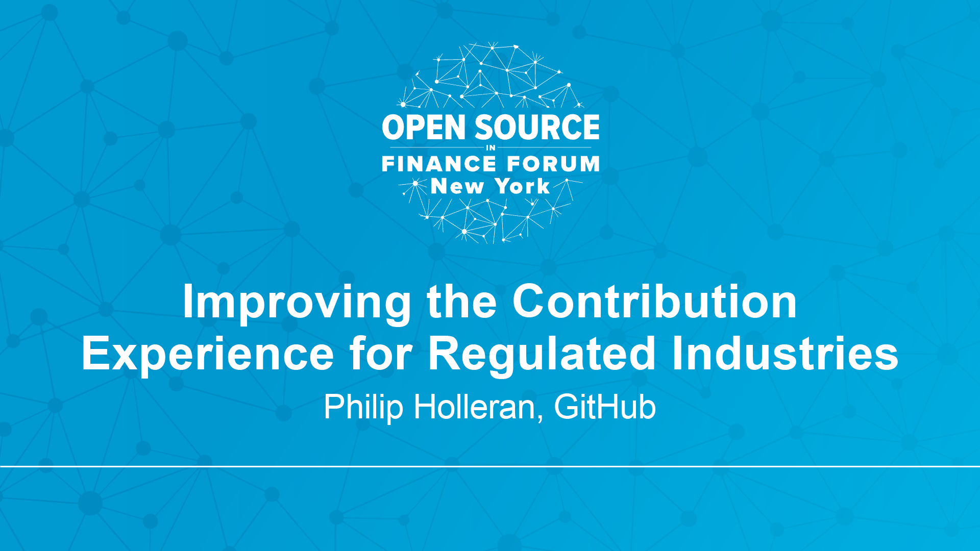 Improving the Contribution Experience for Regulated Industries