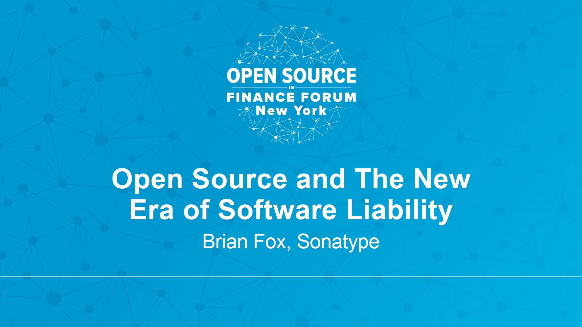 Open Source and The New Era of Software Liability - Brian Fox, Sonatype