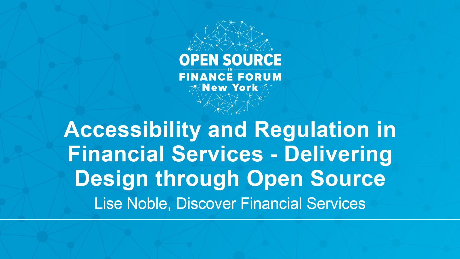 Accessibility & Regulation in Financial Services – Lise Noble