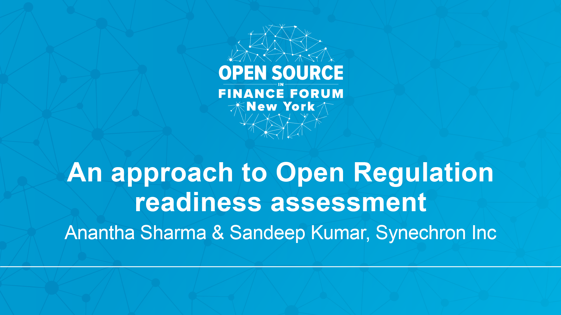 An Approach to Open Regulation Readiness Assessment