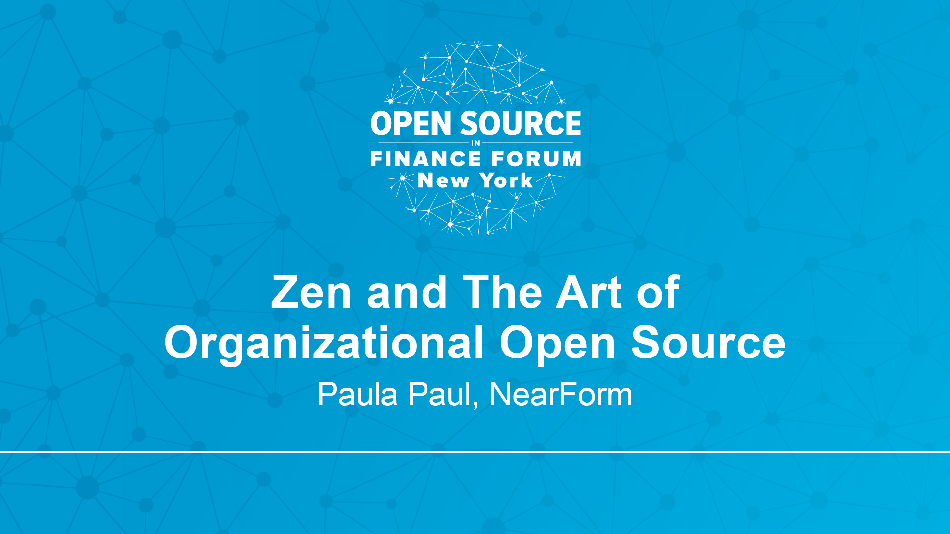Zen & The Art of Organizational Open Source – Paula Paul, NearForm
