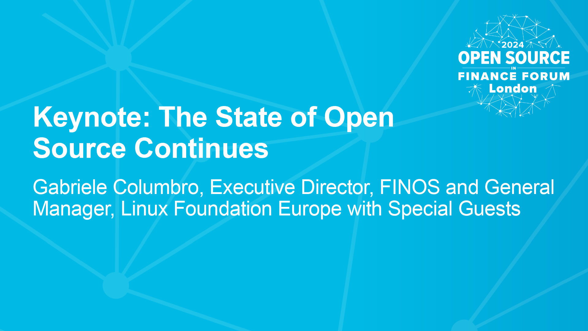 Keynote: The State of Open Source Continues
