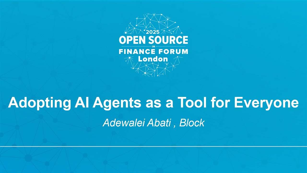 Adopting AI Agents as a Tool for Everyone - Adewalei Abati , Block