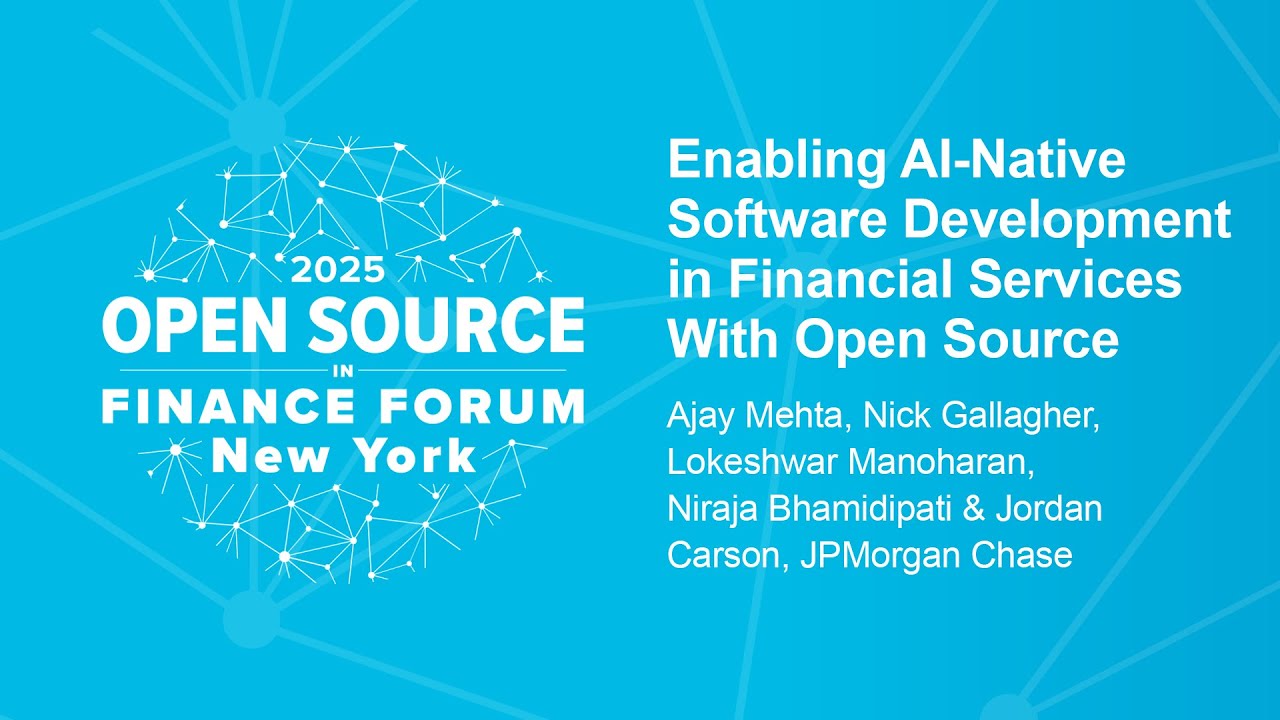 Enabling AI-Native Software Development in Financial Services With Open Source