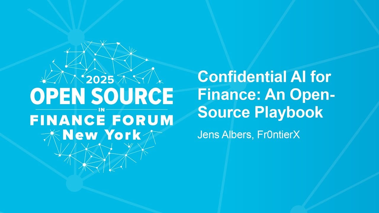 Confidential AI for Finance: An Open-Source Playbook