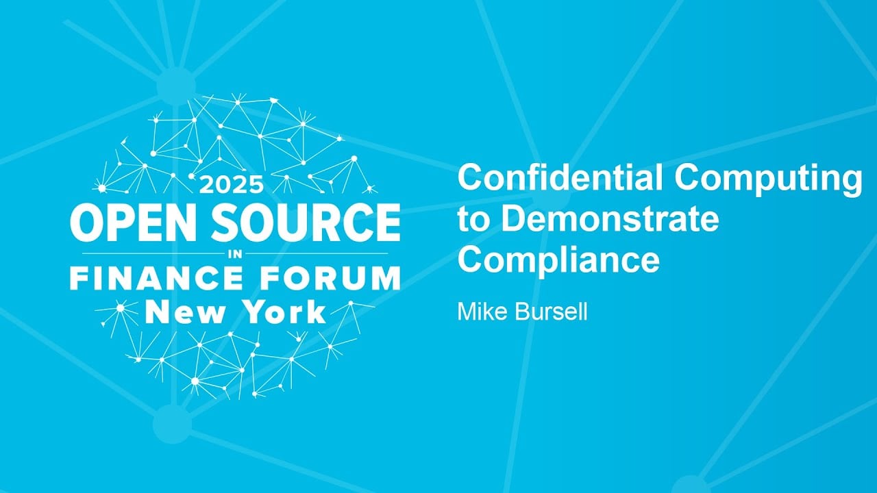 Confidential Computing to Demonstrate Compliance