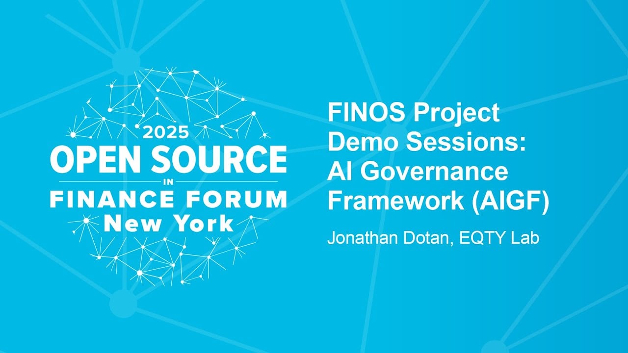 FINOS Project Demo Sessions: AI Governance Framework (AIGF)