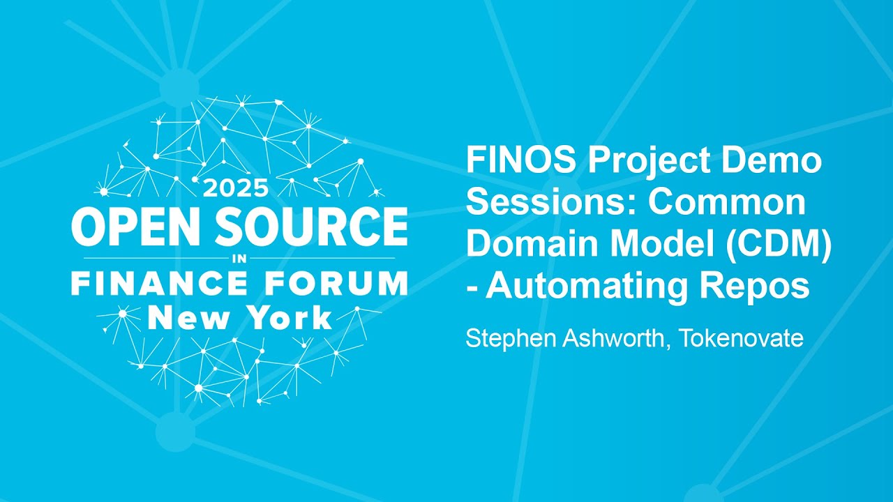 FINOS Project Demo Sessions: Common Domain Model (CDM) - Automating Repos