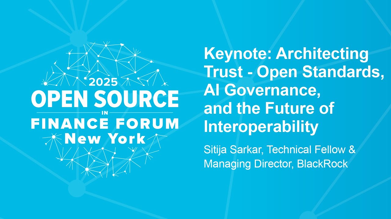 Keynote: Architecting Trust - Open Standards, AI Governance, and the Future of Interoperability