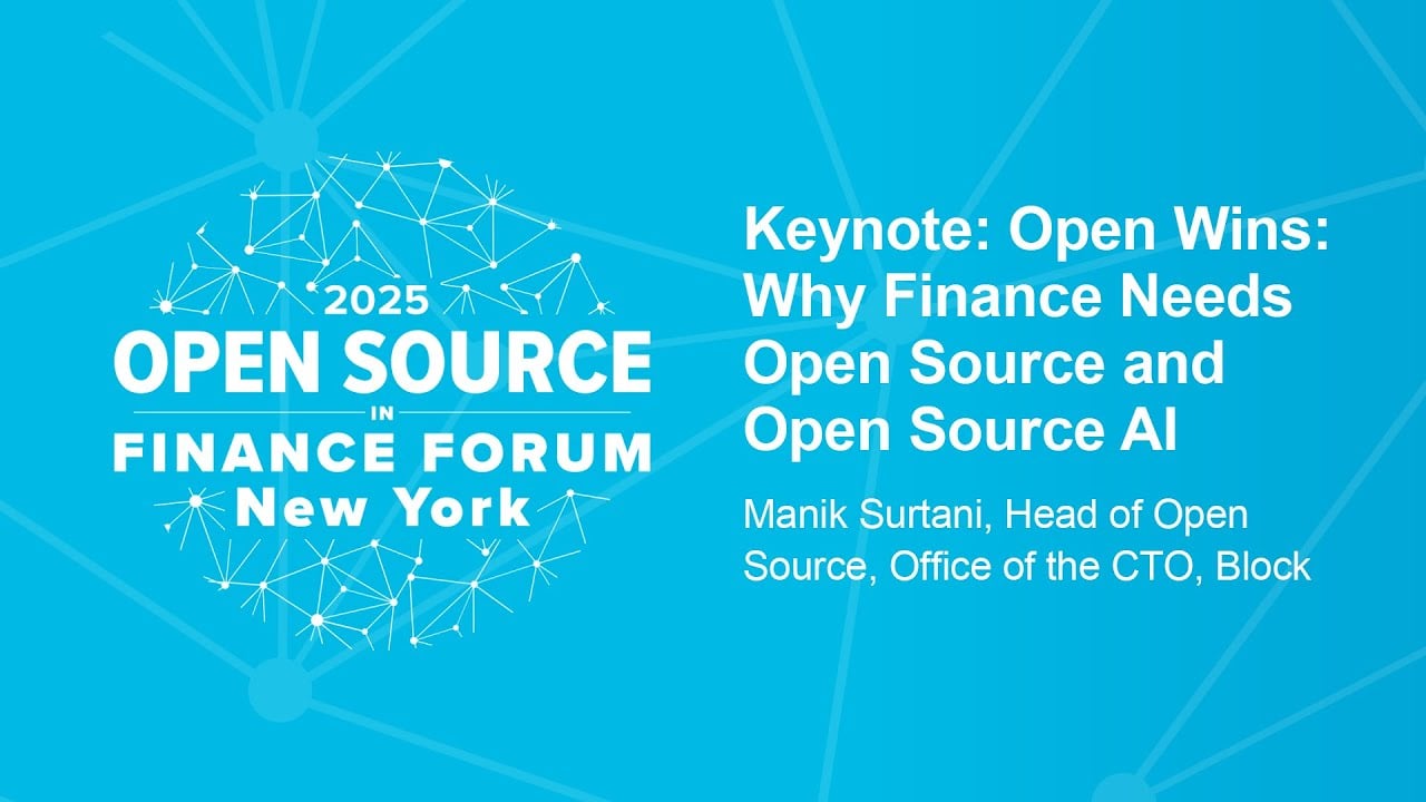 Keynote: Open Wins: Why Finance Needs Open Source and Open Source AI