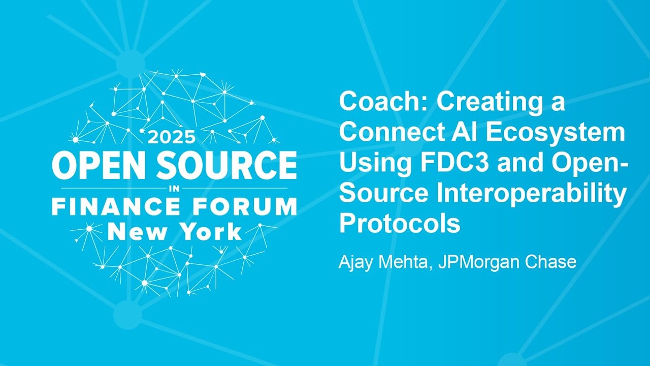 Coach: Creating a Connect AI Ecosystem Using FDC3 and Open-Source Interoperability Protocols