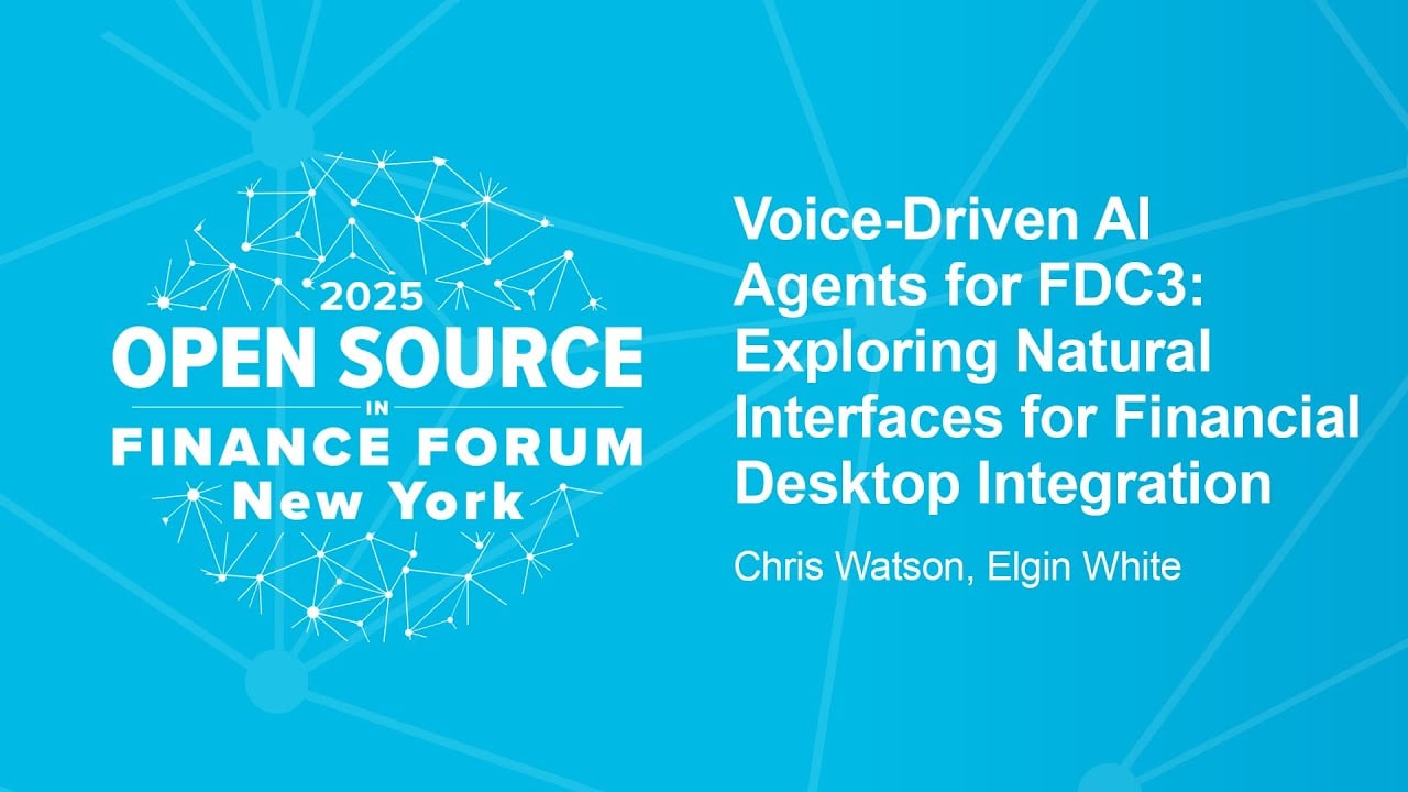 Voice-Driven AI Agents for FDC3: Exploring Natural Interfaces for Financial Desktop Integration