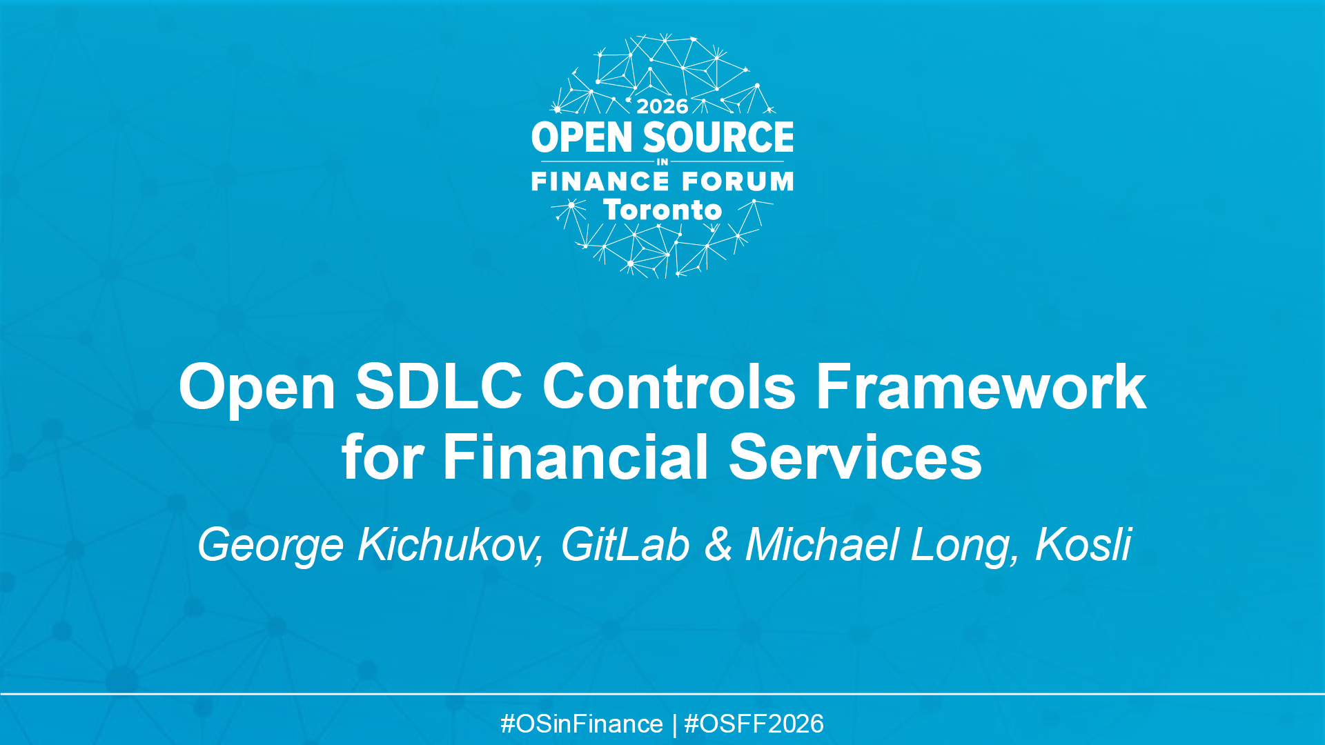 Open SDLC Controls Framework for Financial Services