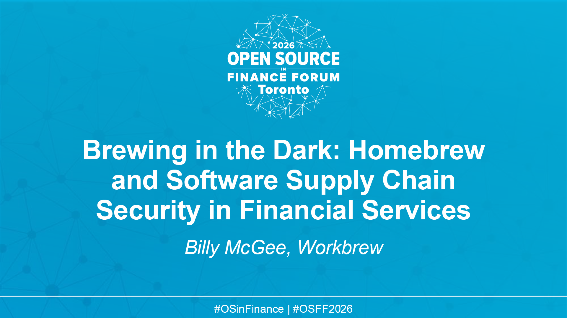 Brewing in the Dark: Homebrew and Software Supply Chain Security in Financial Services