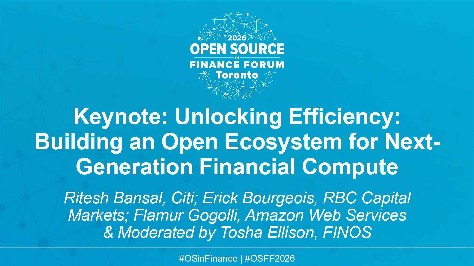 Keynote: Unlocking Efficiency: Building an Open Ecosystem for Next-Generation Financial Compute