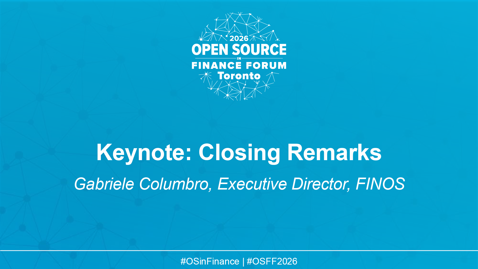 Keynote - The Openly Governed Infrastructure Powering AI in FSI