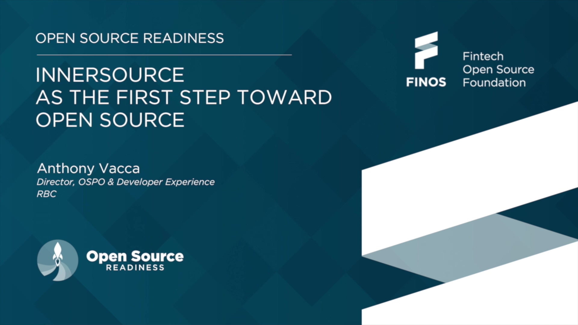 InnerSource As The First Step Toward Open Source – Anthony Vacca September 2020