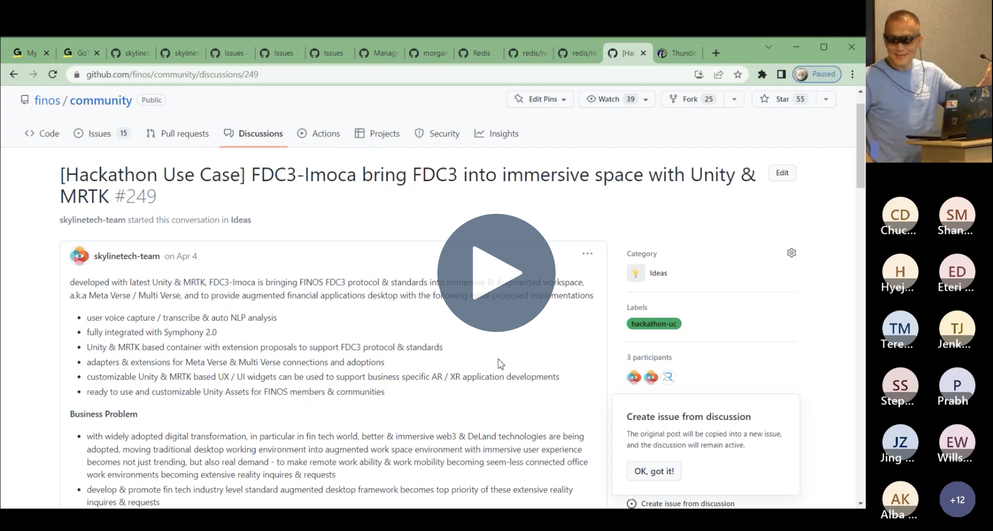 FDC3-Imoca Bringing FDC3 into Immersive Space with Unity & MRTK - Mark Hu (Thunderbird)