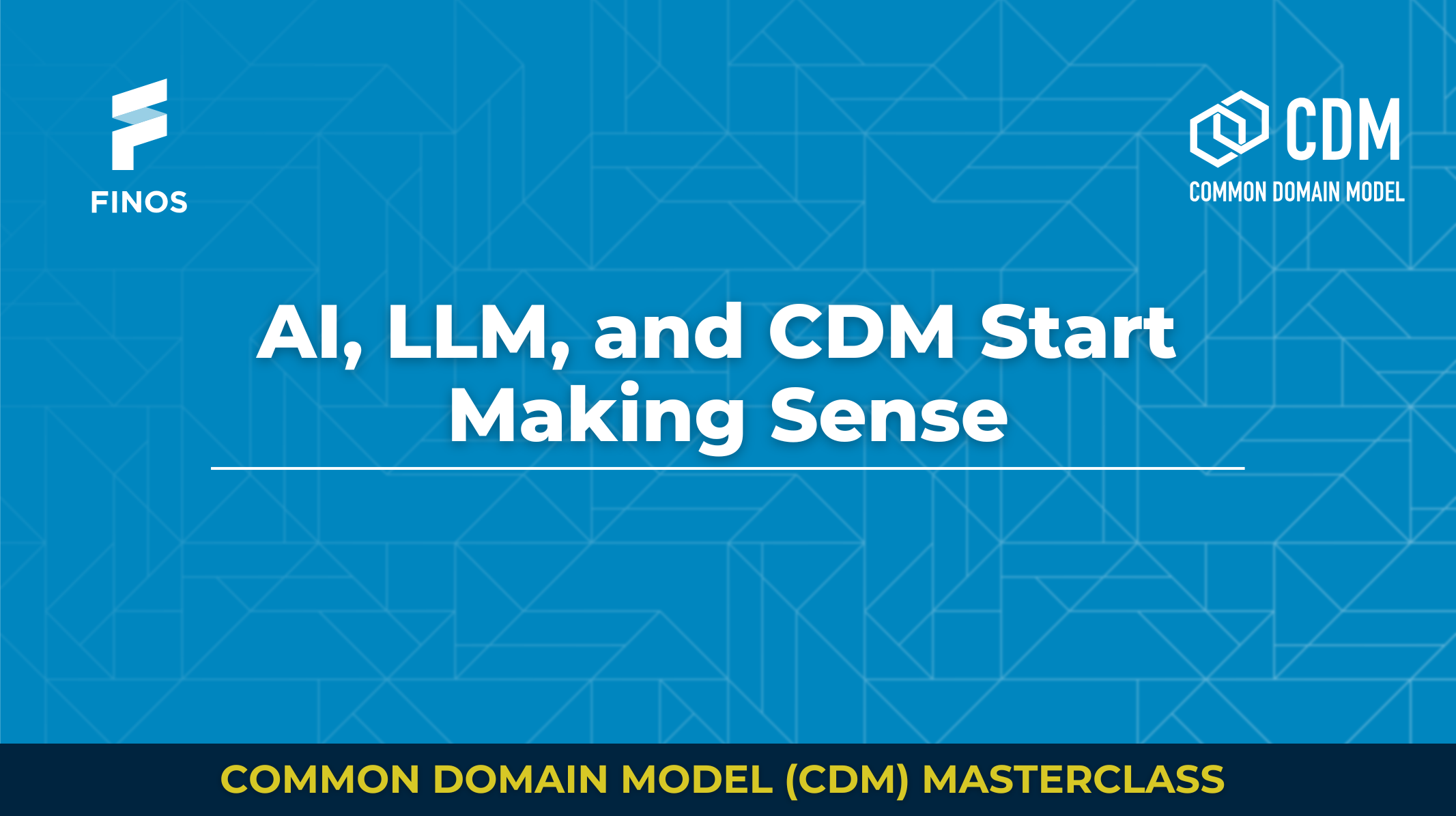 AI, LLM, and CDM Start Making Sense