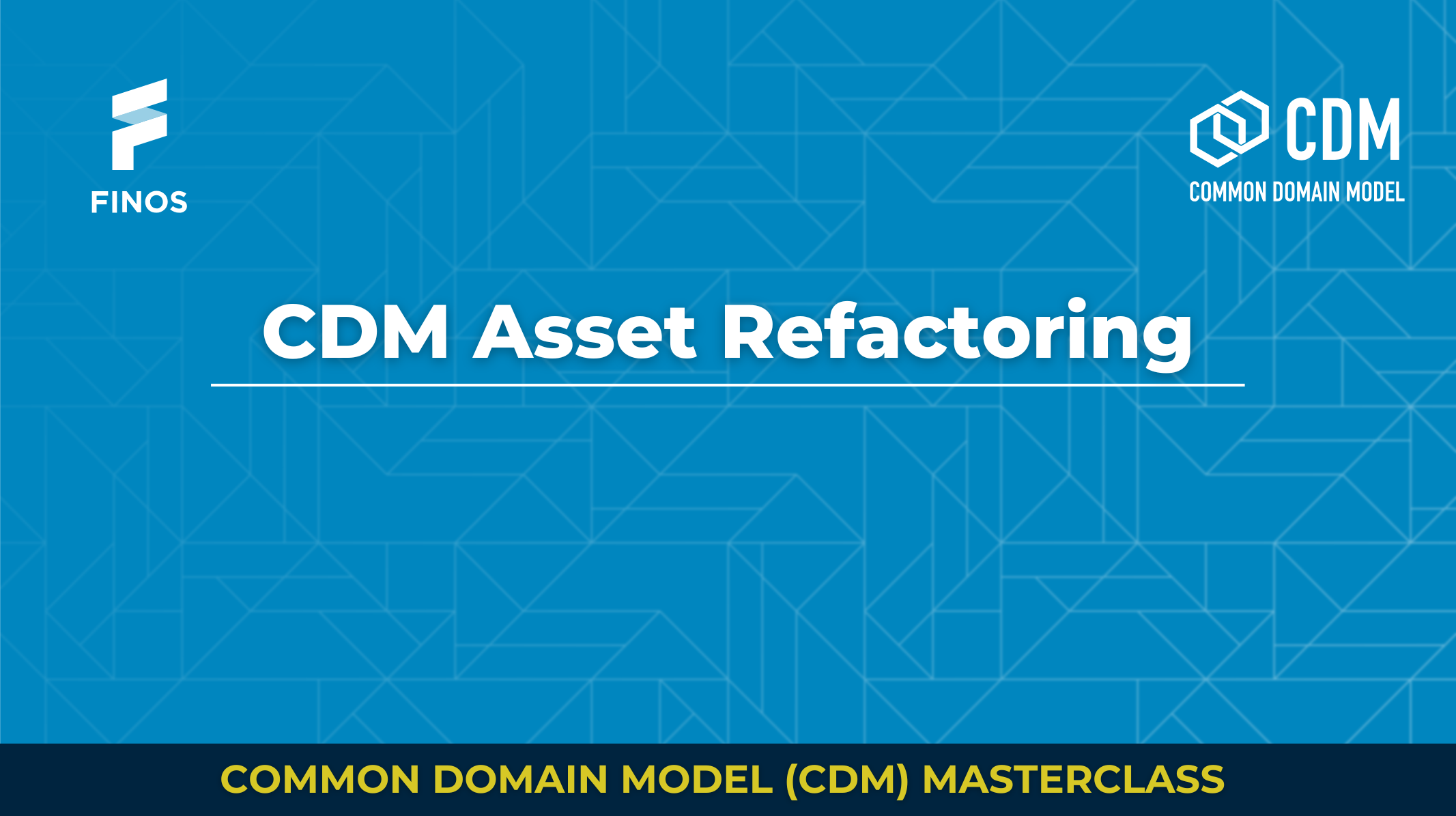 CDM Asset Refactoring