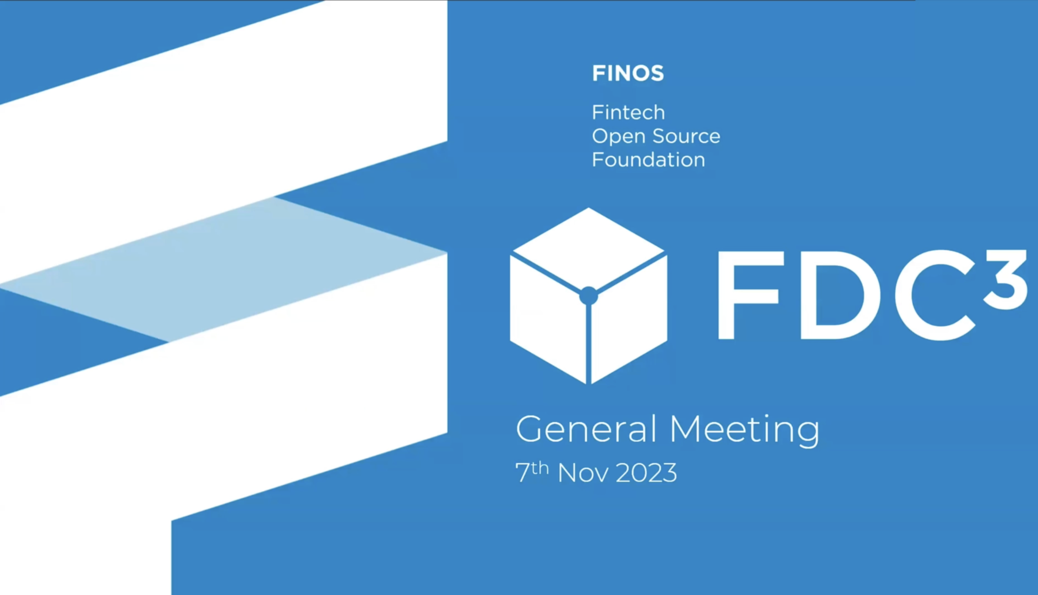 FDC3 General Meeting 7th Nov 2023
