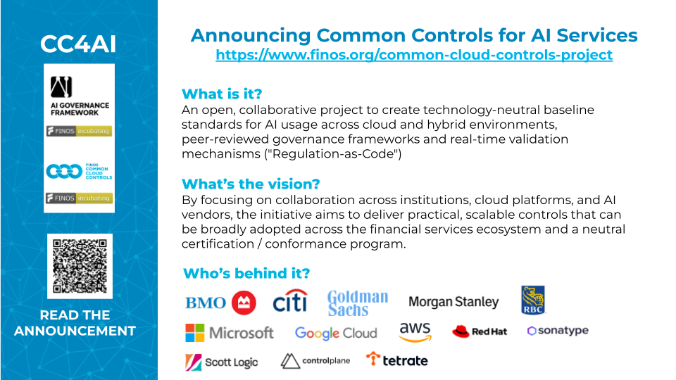 Announcing Common Controls for AI Services (CC4AI)