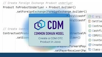 Create a CDM OTC Product in Java