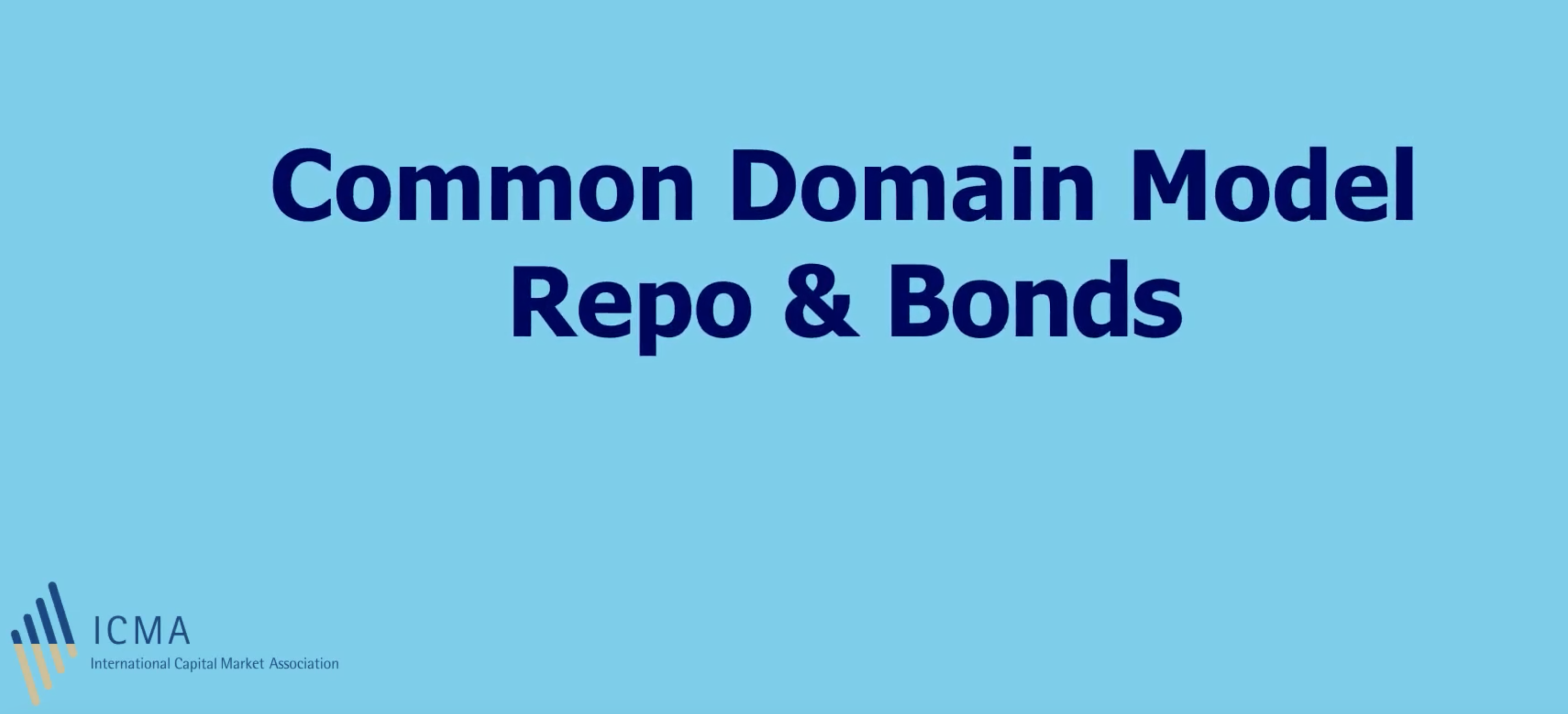 ICMA Common Domain Model
