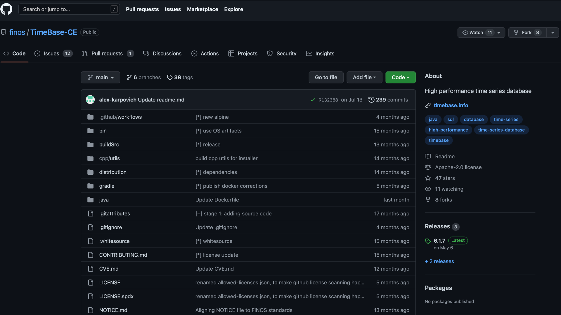 TimeBase CE GitHub