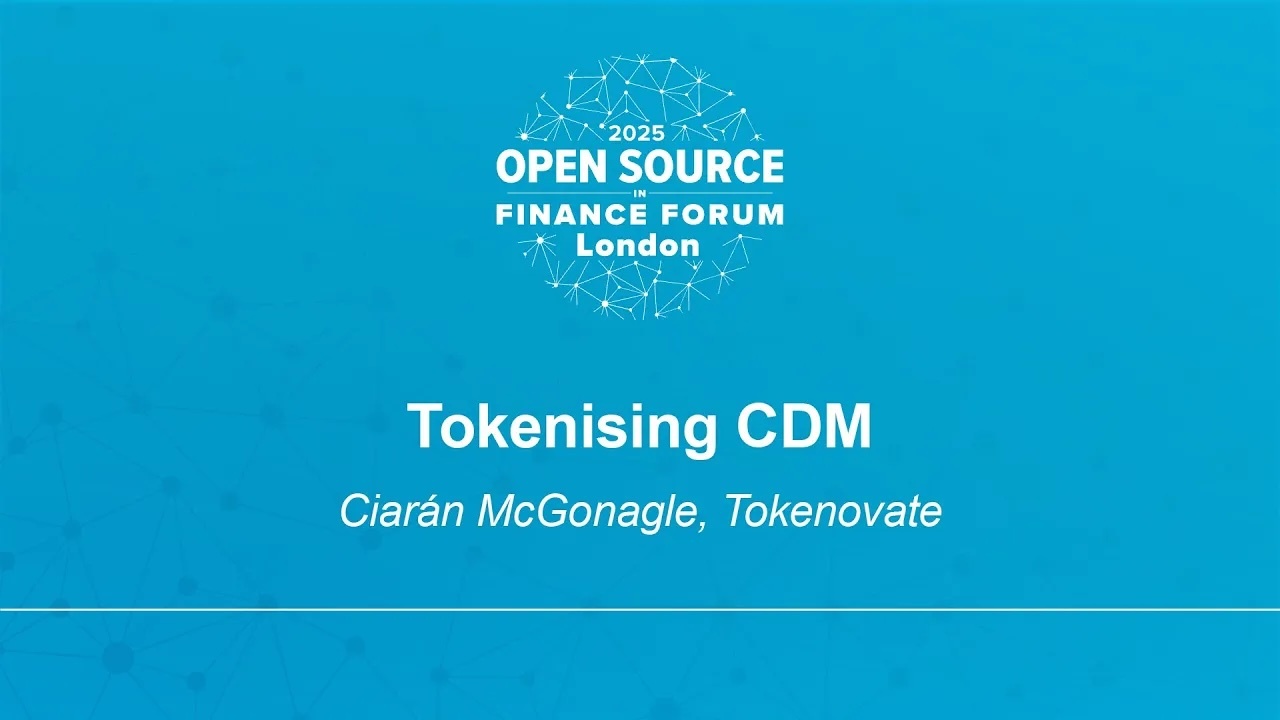 Tokenising CDM - Ciarán McGonagle, Tokenovate