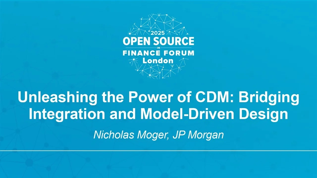 Unleashing the Power of CDM: Bridging Integration and Model-Driven Design - Nicholas Moger