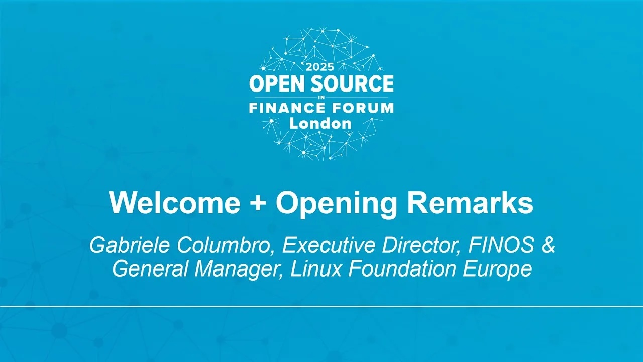 Welcome + Opening Remarks - Gabriele Columbro