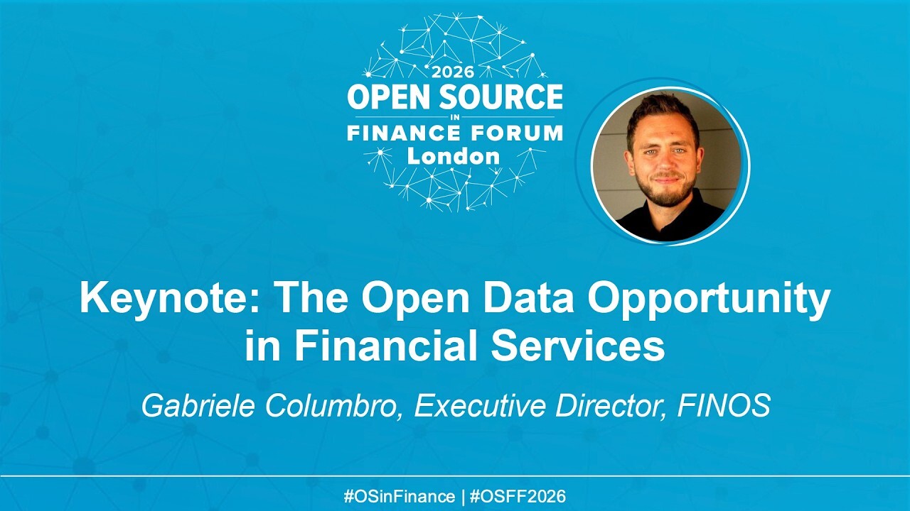 Keynote: The Open Data Opportunity in Financial Services - Gabriele Columbro