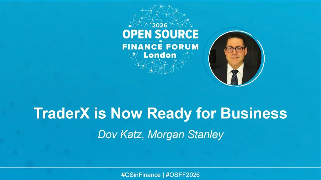 TraderX is Now Ready for Business - Dov Katz, Morgan Stanley