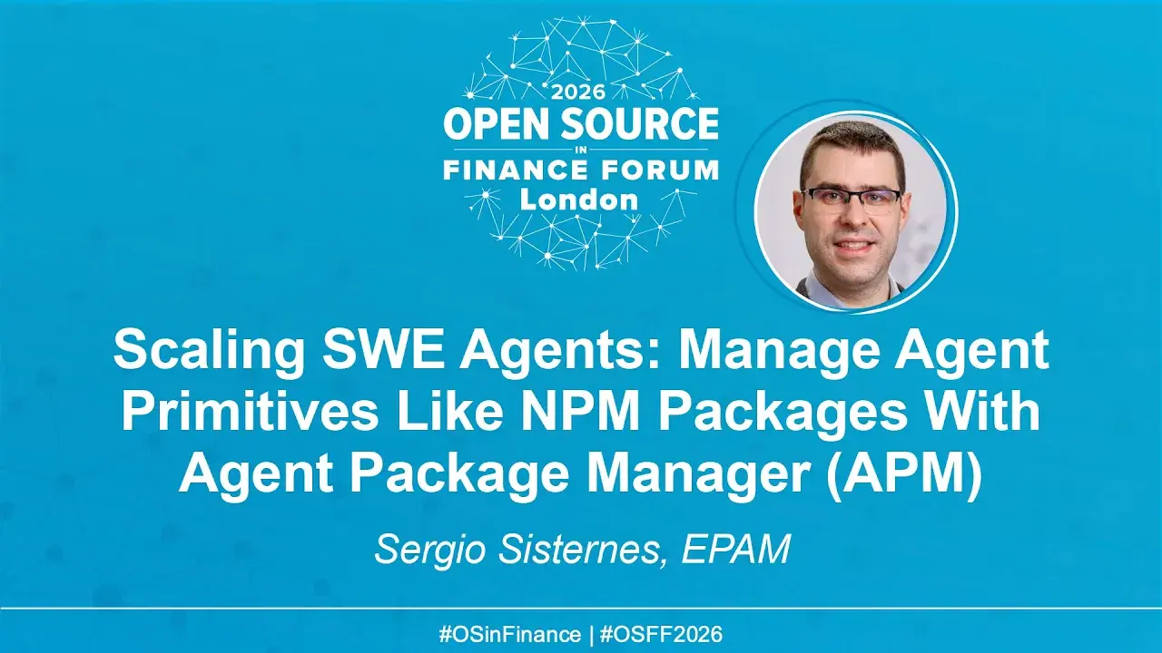Scaling SWE Agents: Manage Agent Primitives Like NPM Packages With Agent Package Manager (APM) - Sergio Sisternes, EPAM