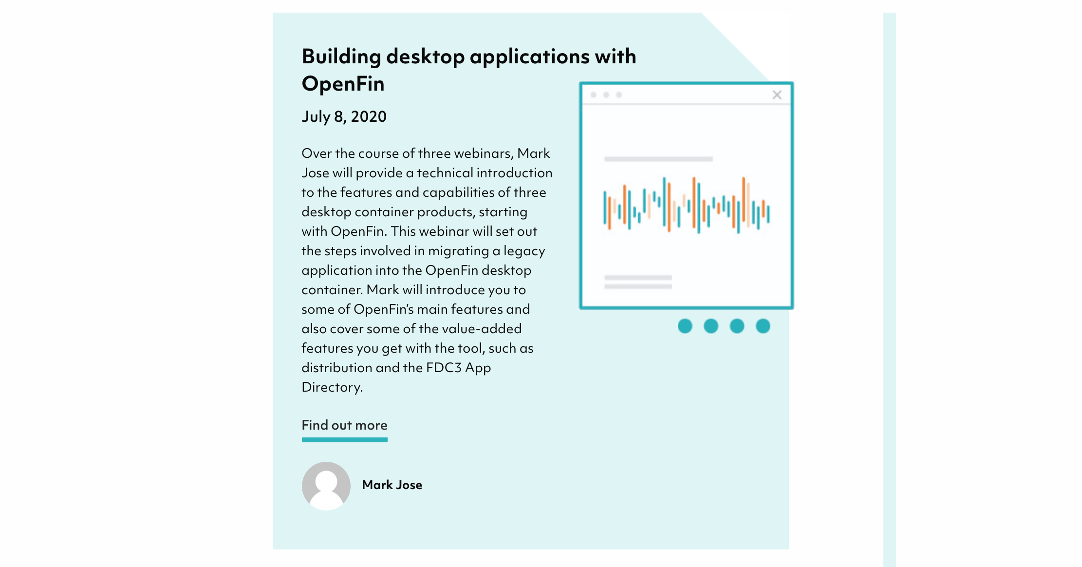 20200707 Scott Logic inar Building desktop applications with OpenFin